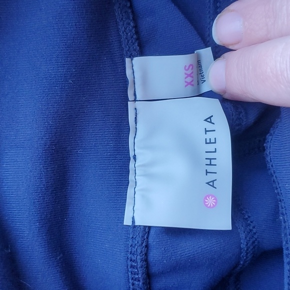 Athleta Navy Metro Crop Kick Flare Pant XXS - Picture 6 of 9